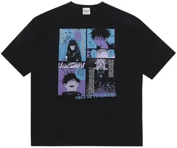 주술회전 후시구로 메구미 빅 실루엣 T셔츠 HEROES 벌스데이 생일