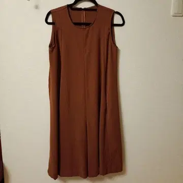 브라운 슬리브리스 원피스 사이즈0002