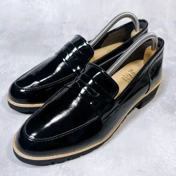 새상품급 [ 레시피 ] 코인 로퍼 (24) 에나멜 블랙