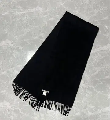 캐시미어 100% 머플러 노카라 블랙