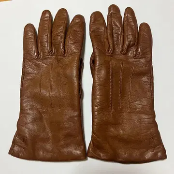 그로브 장갑 천연 가죽 100% 브라운 다크 브라운 여성용
