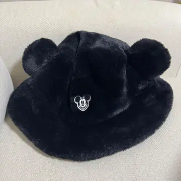 디즈니 미키마우스 복슬복슬 모자 퍼 캡 58cm