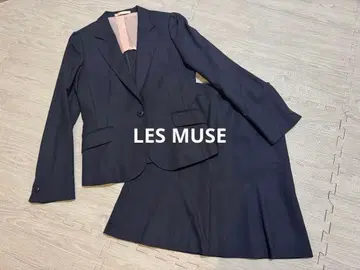 LES MUSE 네이비 스커트 수트 M