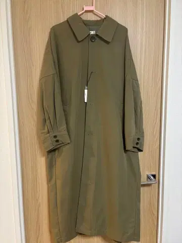 택 포함 새상품 MOUSSY 올리브 롱 코트 사이즈 1