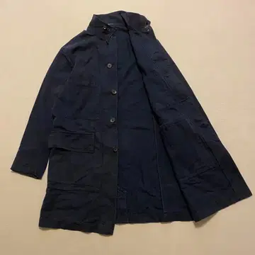 45RPM 샵코트 인디고 염색 데님 스텐카라 코트