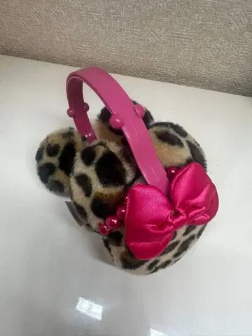 디즈니 레오파드 무늬 귀도리