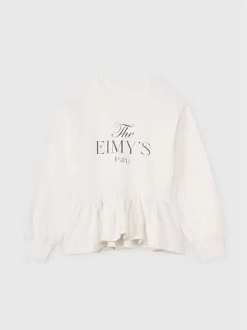EIMY ISTOIRE 바리에 프린트 페플럼 맨투맨 상의