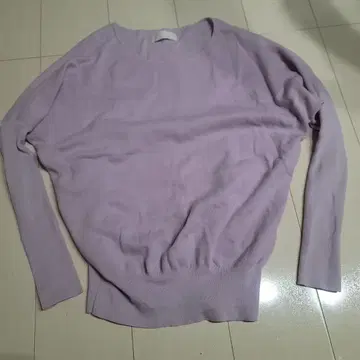 개럴개런트 돌먼 슬리브 니트 울 라일락