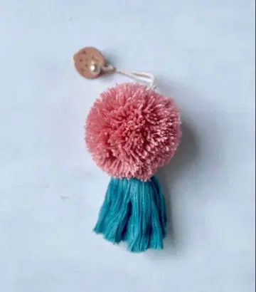 버섯 태슬 백참 키링 완판 핑크