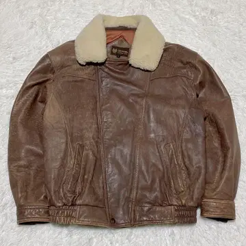 vtg a-2 real leather bomber jacket y2k