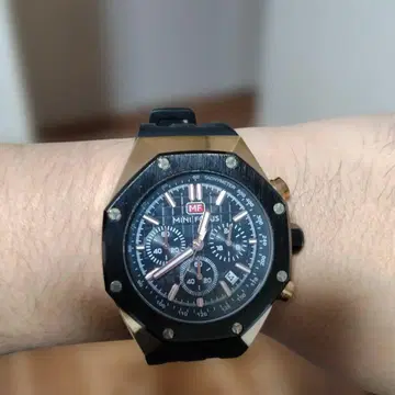MINI FOCUS 남성용 쿼츠 손목시계 크로노그래프
