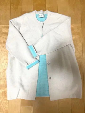 UNITED ARROWS 긴팔 가디건 베이지 스카이블루