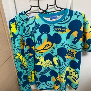 디즈니 미키 L 사이즈 후드티 T셔츠 (반팔) 세트