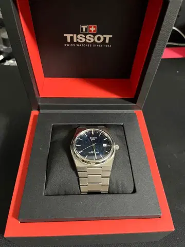 TISSOT 자동 와인딩 손목시계 블루
