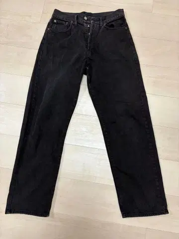 REPLAY 블랙 스트레이트 데님