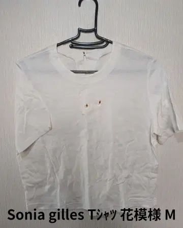 Sonia gilles 꽃 무늬 T셔츠 M