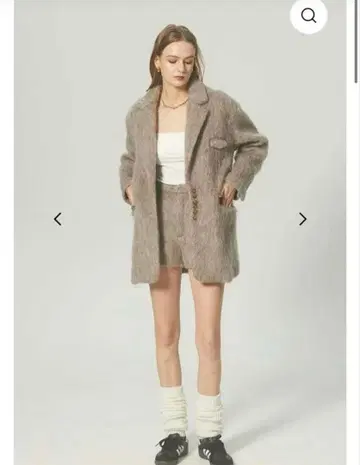 THE TOE 샤기 자켓 M 사이즈