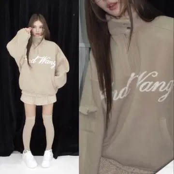 ANDWANG Fluffy fleece set beige 베이지