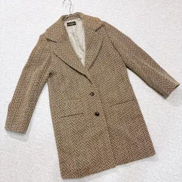 SARDINE 테일러드 자켓 롱 기장 브라운 일본제 모 캐시미어