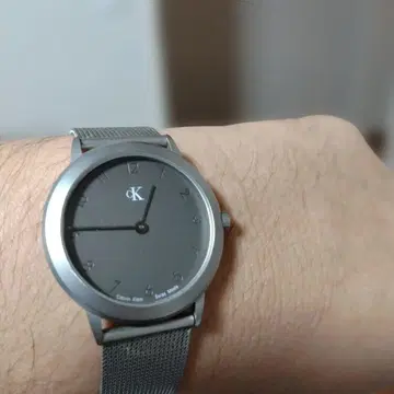 CK 남성용 쿼츠 손목시계 메쉬 벨트