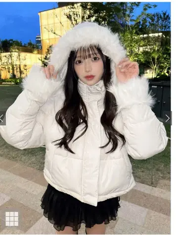 GRL 멀티way 후드 부착 퍼 다운 자켓 kd81