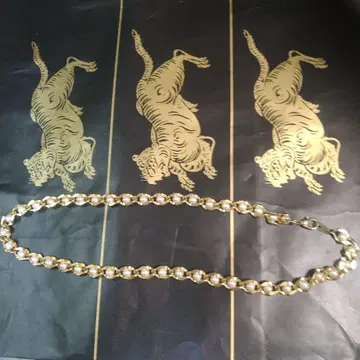 골드 펄 체인 목걸이