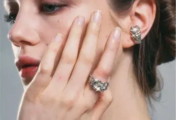 Soierie 지오메트리 스타 이어커프 2매트