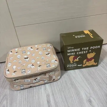 푸우 2세트 파우치 미니 체스트