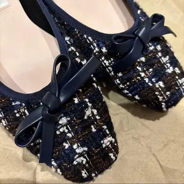 23cm 트위드 Launa lea ballet 스퀘어토 발레 슈즈