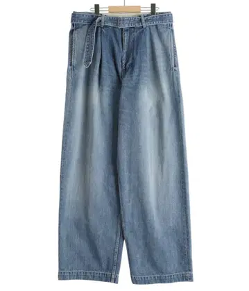 Ggraphpaper Selvage Denim Belted Pants