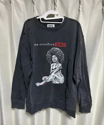 FREAK'S STORE 데미지 가공 그래픽 맨투맨 M