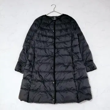 유니클로 울트라 라이트 다운 롱 코트 블랙 L