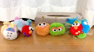 USJ 세서미 스트릿 귀찌 브로치 스크런치 세트