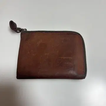 브라운 가죽 코인 케이스