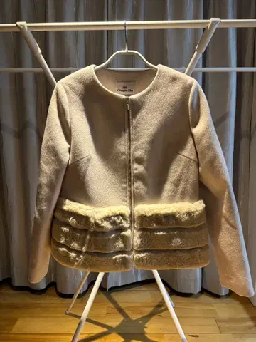 Viaggio Blu 노카라 자켓 사이즈 2 아이보리