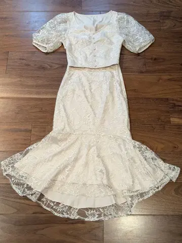 머큐리 듀오 MERCURYDUO 셋업 원피스 화이트