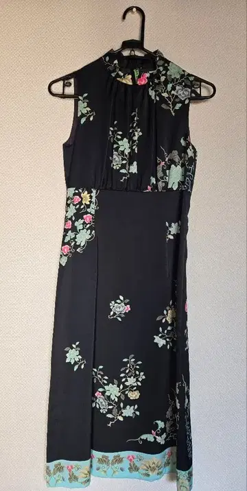 SunaUna 수나우나 꽃무늬 원피스 차이나 드레스 개더 드레스