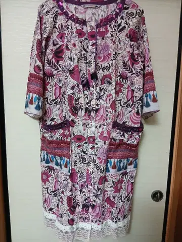 알베로베로 돼지님 꽃 비쥬 원피스