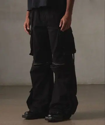 GRANCY 지퍼 디자인 카고 팬츠 M