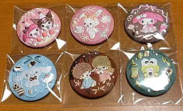 산리오 캐릭터즈 자수 캔뱃지 비스킷 3