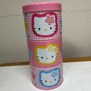 헤이세이 레트로 헬로키티 3단 쌓기 캔
