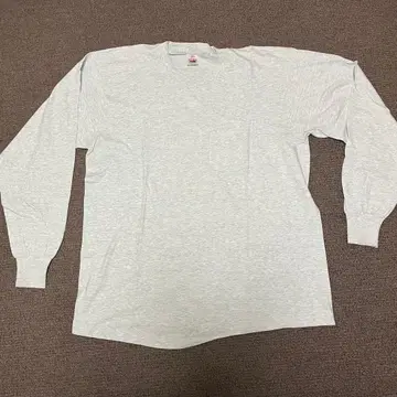 90년대 FRUIT OF THE LOOM XL 롱T 그레이 USA제