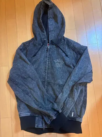 벤 데이비스 다크 그레이 풀 집업 후드티