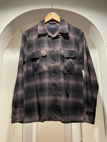 DESCENDANT 옴브레 체크 셔츠