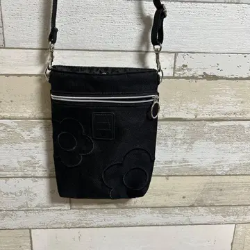 마리콴트 숄더 파우치 블랙