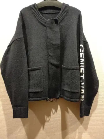 간사이 패션 연합 블랙 가디건 긴팔 포켓 부착