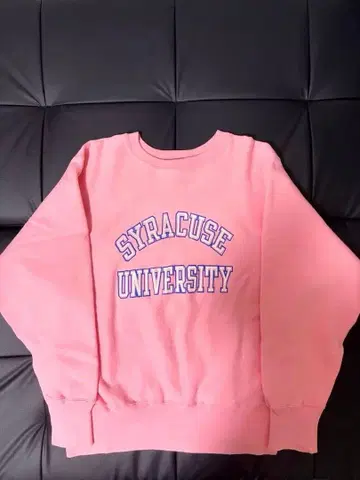 80s USA제 트리코 태그 champion 리버스 위브 핑크 M 사이즈