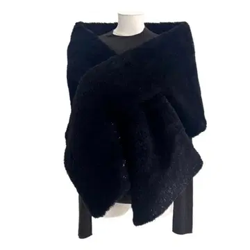 [ 미사용 새상품 ] 알파카 울의 부드러운 테디베어 스톨