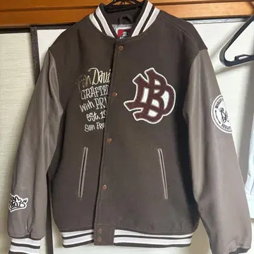 BEN DAVIS 바시티 자켓 브라운