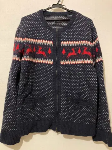 레어 넘버나인 2008aw 울 지퍼 가디건 포틀랜드기